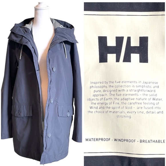 HELLY HANSEN | Raincoat Waterproof Windproof Breathable Dusty Purple | S - Picture 3 of 16